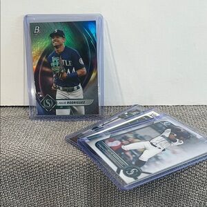 Four (4) Julio Rodríguez Rookie Cards
